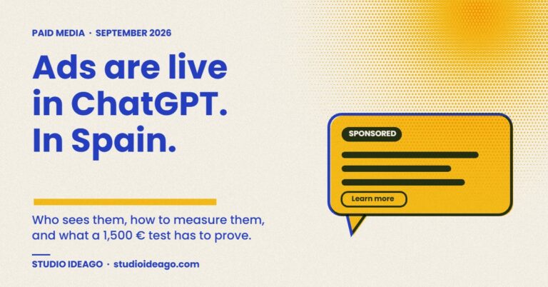 Ads are live in ChatGPT. In Spain. — Studio Ideago