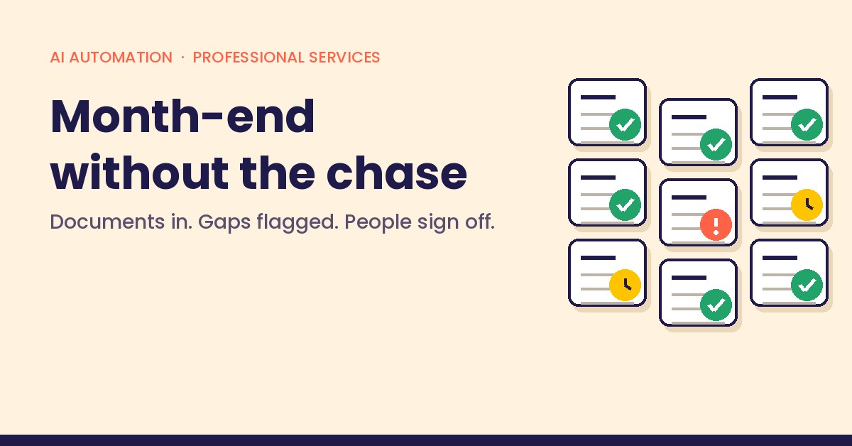 Tax and advisory firm — AI automation of client paperwork case study